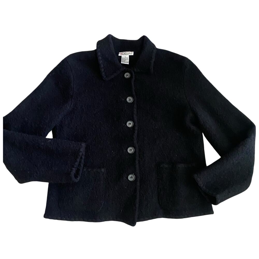 Vintage Talbots Size Small 100% Wool Made in Hong Kong Button Down Jacket
